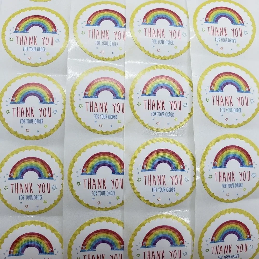 8/$20 100ct Thank You Stickers Round 1